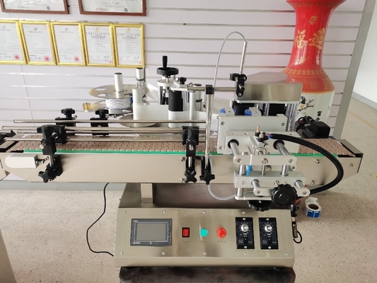 130 kg オートマティック セルフ アレッシブ 丸い ボトル レーベル 機械 で 労力をかけずに ラベル 付け