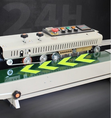 110V/220V 50-60HZ プラスチックバッグ 粘土インク 連続バンドシラー 簡単にシールするプロセス