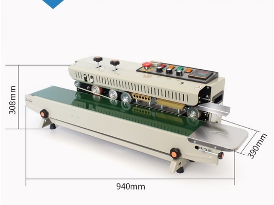 110V/220V 50-60HZ プラスチックバッグ 粘土インク 連続バンドシラー 簡単にシールするプロセス