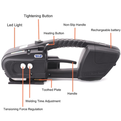 220V 強い合金 溶接板 PP PET ストラップ 充電電池 携帯ストラッピング ツール