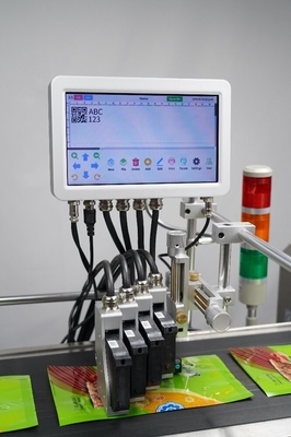 工業用日付コード印刷のための10インチオンラインTIJインクジェットプリンタを操作しやすい