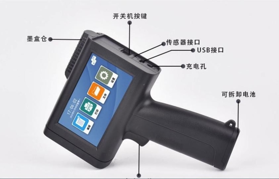 M10 半自動 産業用 携帯 インクジェット プリンター QR 日付コード バッチ番号 コード