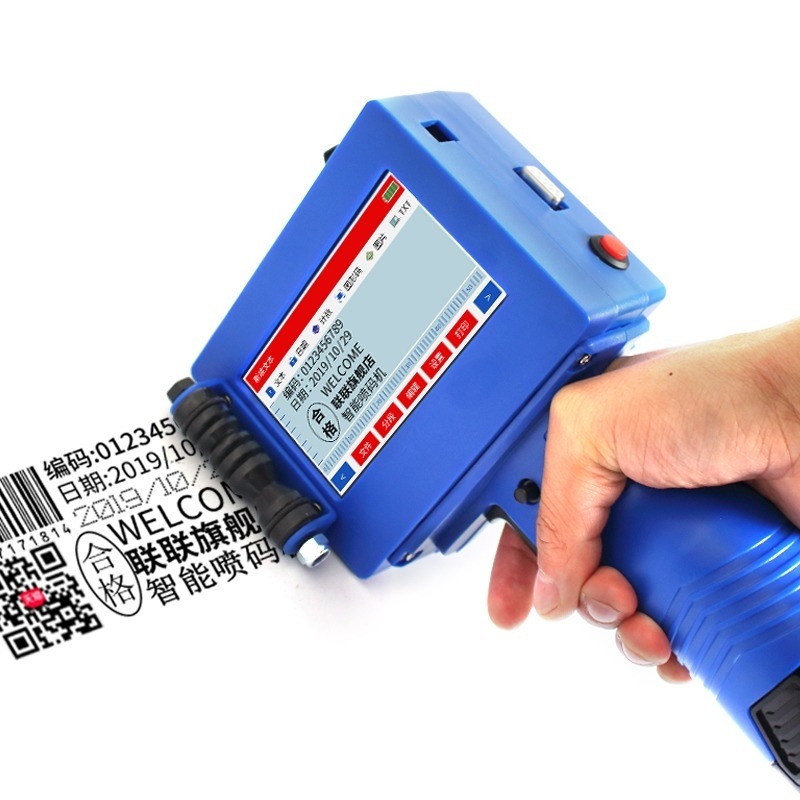 600DPI 手持ちインクジェットプリンター 木製紙箱 メタルバッグ ガラス ポータブル・コンパクト