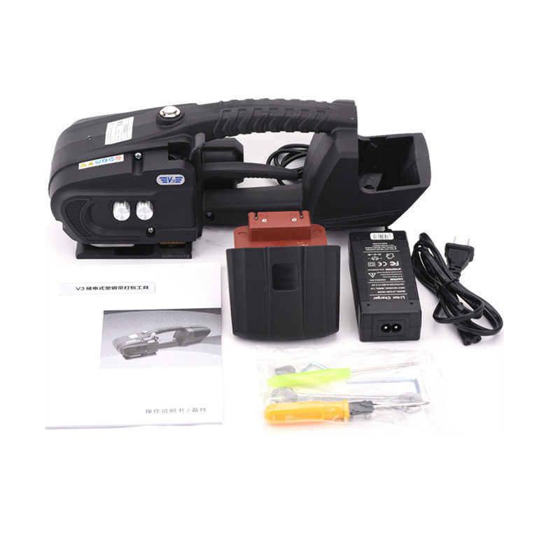 220V 強い合金 溶接板 PP PET ストラップ 充電電池 携帯ストラッピング ツール